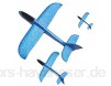 KoelrMsd Led Form Flugzeug Hand Start Werfen Segelflugzeug Flugzeug Trägheitsschaum EPP Flugzeug Spielzeug Flugzeug Modell Outdoor-Spielzeug Pädagogisch