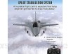 Lllunimon 4 CH RC Airplane F-16 Fernbedienungsebene Fliegen Bereit Leicht Zu Fliegen RC-Segelflugzeug Für Anfänger Und Erwachsene