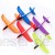 LOTONJT 1 PC Kinder Wurf Glider Schaum Flugzeug-Spielzeug Tragbares Flugzeugspielzeug Flugzeugmodell Outdoor-Sportspielzeug mit 2 Flugmodi Perfekt für Kinder Kinder