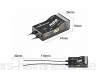 9imod RadioMaster R88 2.4GHz 8CH PWM Nano Receiver Over 1KM Contorl Distance Support Return RSSI Compatible FrSky D8 TX16S for RC Drone