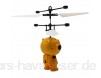 Fliegender Roboter Drohne Astronaut Spaceman Hubschrauber (Gelb) - Einfach zu Steuern per Hand mit Sensoren und IR Fernsteuerung Tolles Geschenk Ferngesteuerter Roboter Helicopter Quadcopter