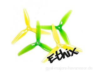 HQProp 5 Sets ETHiX S4 5X3.7X3 Lemon Lime FPV Freestyle Propeller (10CW/10CCW) N-Factory-DE
