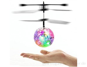 Leuchtender Fliegender Ball Elektrischer Hubschrauber mit blinkendem LED Licht Infrarot Sensor Spielzeug Geschenk