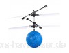 Simulus Hubschrauberball: 2er-Set Selbstfliegende Hubschrauber-Bälle mit bunter LED-Beleuchtung (Helikopterball)