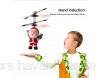 Zumint Weihnachten Weihnachtsmann Fliegende Ball Weihnachtsmann Fliegendes Spielzeug Kinder Flugzeug Infrarot induktion Sensor Hubschrauber Spielzeug mit bunter LED Leuchtung